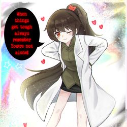 This is a pixiv picture whose title is 一人じゃない.