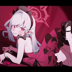 This is a pixiv picture whose title is 逮捕睦月.