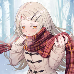 This is a pixiv picture whose title is 冬の篠澤広さん.