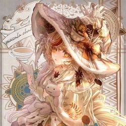 This is a pixiv picture whose title is 冬のスパイスマサラチャイ魔女☕.