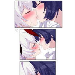 This is a pixiv picture whose title is KISS.