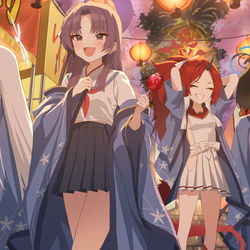 This is a pixiv picture whose title is illuminated night.