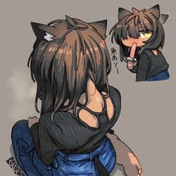 This is a pixiv picture whose title is うなじ.