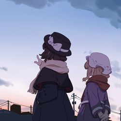 This is a pixiv picture whose title is 秘封倶楽部.