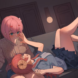 This is a pixiv picture whose title is 浮気禁止.