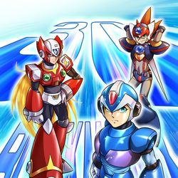 This is a pixiv picture whose title is ロックマンX 30周年！.