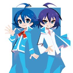 This is a pixiv picture whose title is 【お仕事】「魔入りしました！入間くん×ビックカメラ.