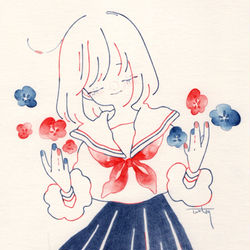 This is a pixiv picture whose title is アイデア.