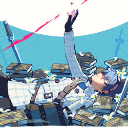 This is a pixiv picture whose title is 魔法.