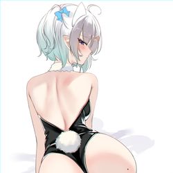 This is a pixiv picture whose title is Maido Minto's back.