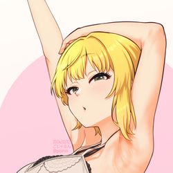 This is a pixiv picture whose title is 腋見せフレデリカ.