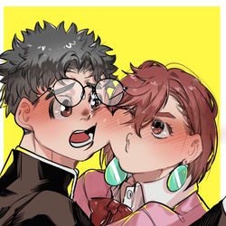 This is a pixiv picture whose title is ダンダダン.
