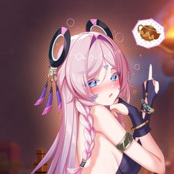 This is a pixiv picture whose title is 她好可爱啊！.