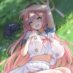 This is a pixiv picture whose title is Hanako grass.