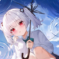 This is a pixiv picture whose title is 97日目　『天気雨』.
