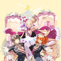 This is a pixiv picture whose title is アビーサンタとぐだーずとかクリスマス.