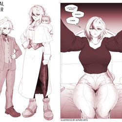 This is a pixiv picture whose title is casual winter.