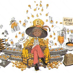 This is a pixiv picture whose title is べっこう飴工場の夢（日々の絵）.