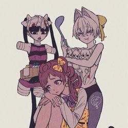 This is a pixiv picture whose title is 少女椿コス.