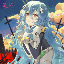 This is a pixiv picture whose title is ロング綾波.