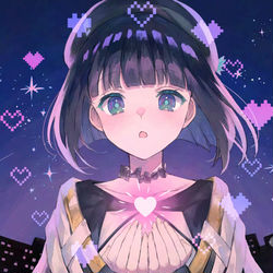 This is a pixiv picture whose title is 【お仕事絵】歌ってみたMVイラスト.