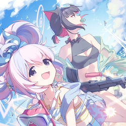 This is a pixiv picture whose title is REISA & KAZUSA.