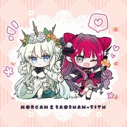 This is a pixiv picture whose title is モルトリ親子.