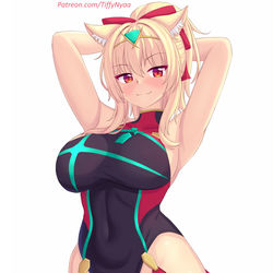 This is a pixiv picture whose title is Tiffy Pyra Swimsuit!!~~.