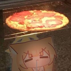 This is a pixiv picture whose title is pizza.