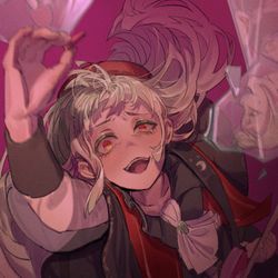 This is a pixiv picture whose title is 睦的笑容.