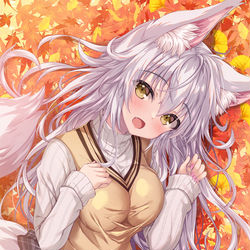This is a pixiv picture whose title is 秋色ひなたぼっこ.