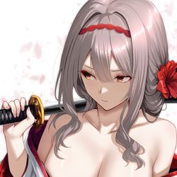 This is a pixiv picture whose title is 紅蓮の女神.