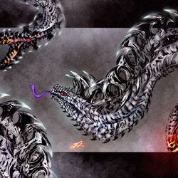 This is a pixiv picture whose title is 蛇王.