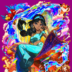 This is a pixiv picture whose title is ジャスミン.