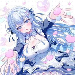This is a pixiv picture whose title is メイド月乃ちゃん.
