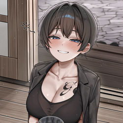 This is a pixiv picture whose title is 🍶.