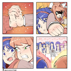 This is a pixiv picture whose title is 米塔大戰monika.
