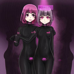 This is a pixiv picture whose title is ぴっちり戦闘員堕ち.