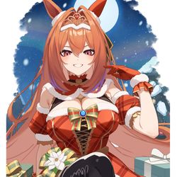 This is a pixiv picture whose title is Xmas Daiwa Scarlet.