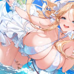 This is a pixiv picture whose title is アズールレーンEN版６周年記念イラスト.