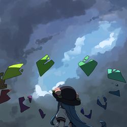 This is a pixiv picture whose title is 晴間.