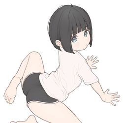 This is a pixiv picture whose title is (*´-`).