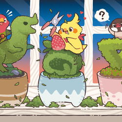 This is a pixiv picture whose title is 小さな園芸家.