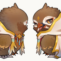 This is a pixiv picture whose title is 【委託】VTuber小金碧碧JinBee_鳥ver..