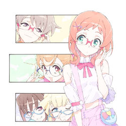 This is a pixiv picture whose title is メガネわんぷり.