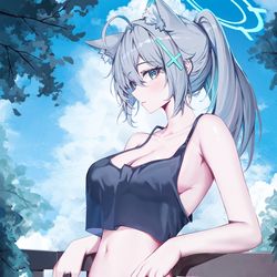 This is a pixiv picture whose title is シロコ.