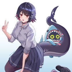 This is a pixiv picture whose title is 制服エレン.