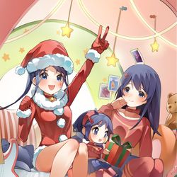 This is a pixiv picture whose title is 圣诞帽子.