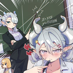 This is a pixiv picture whose title is 教えてアリアス先生.