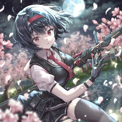 This is a pixiv picture whose title is 「豊前坊天狗…参る！」.